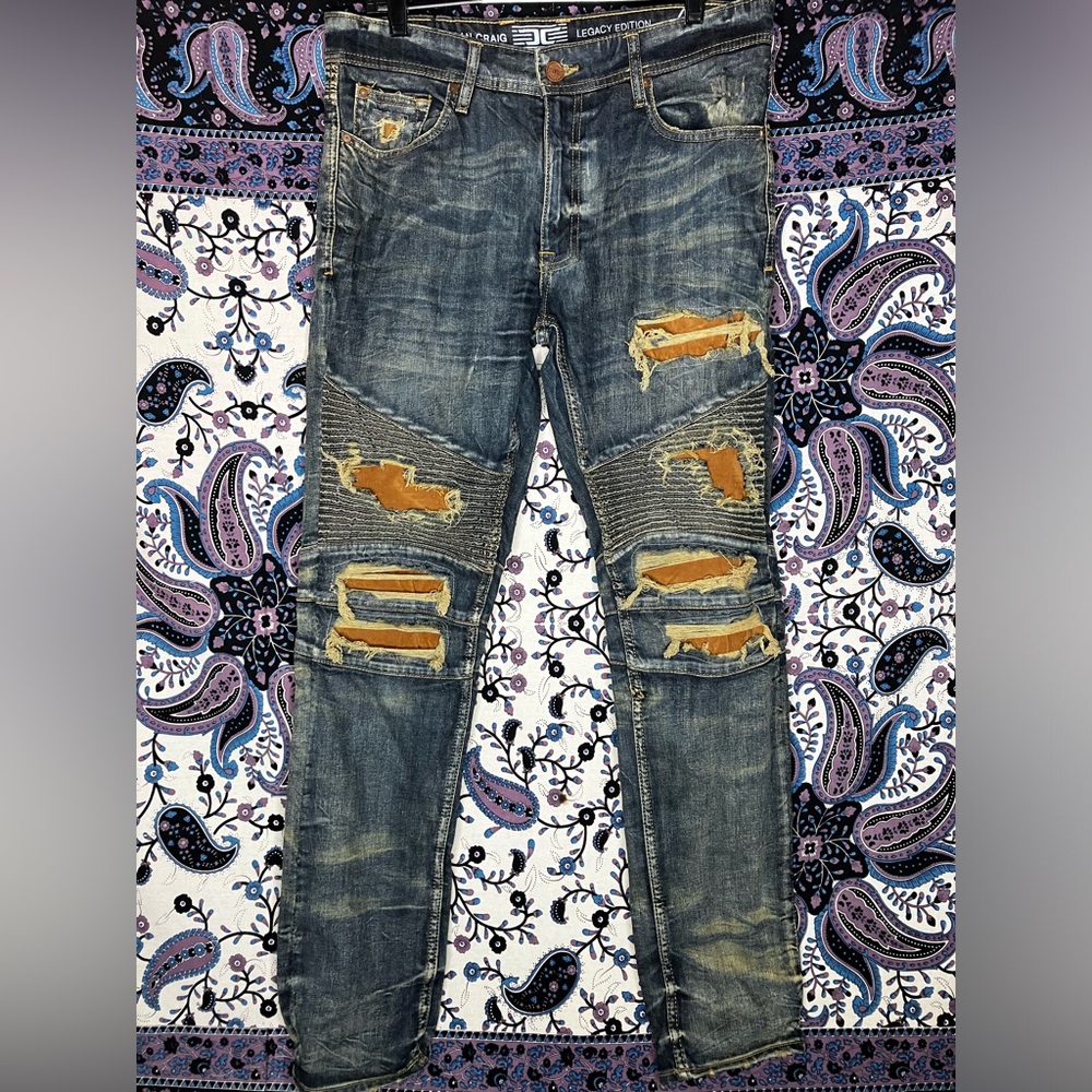 Jordan Craig legacy edition Aaron distressed jeans 34/32
